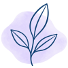 Ilustración botánica sobre mancha lavanda